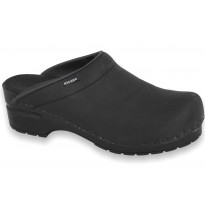 SoftClogs PU soles oiled leather black