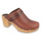 CAMELLO Klogga high heel wooden clogs