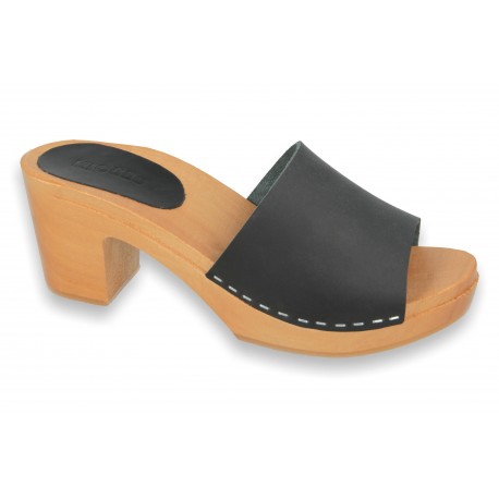 NEGRI Klogga high heel wooden clogs