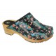 MYSTIC Patent Leather Wooden Clogs
